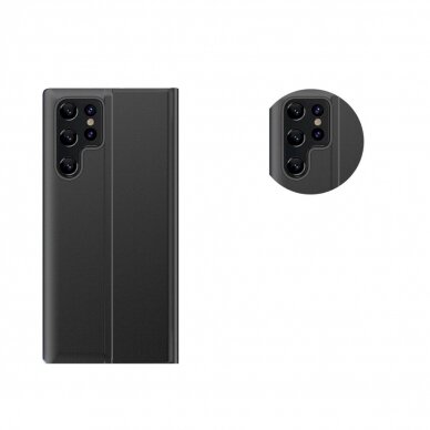 Atverčiamas dėklas New Sleep case Samsung S24 Ultra with flap - Juodas 2 Atverčiamas dėklas New Sleep case Samsung S24 Ultra with flap - Juodas 2