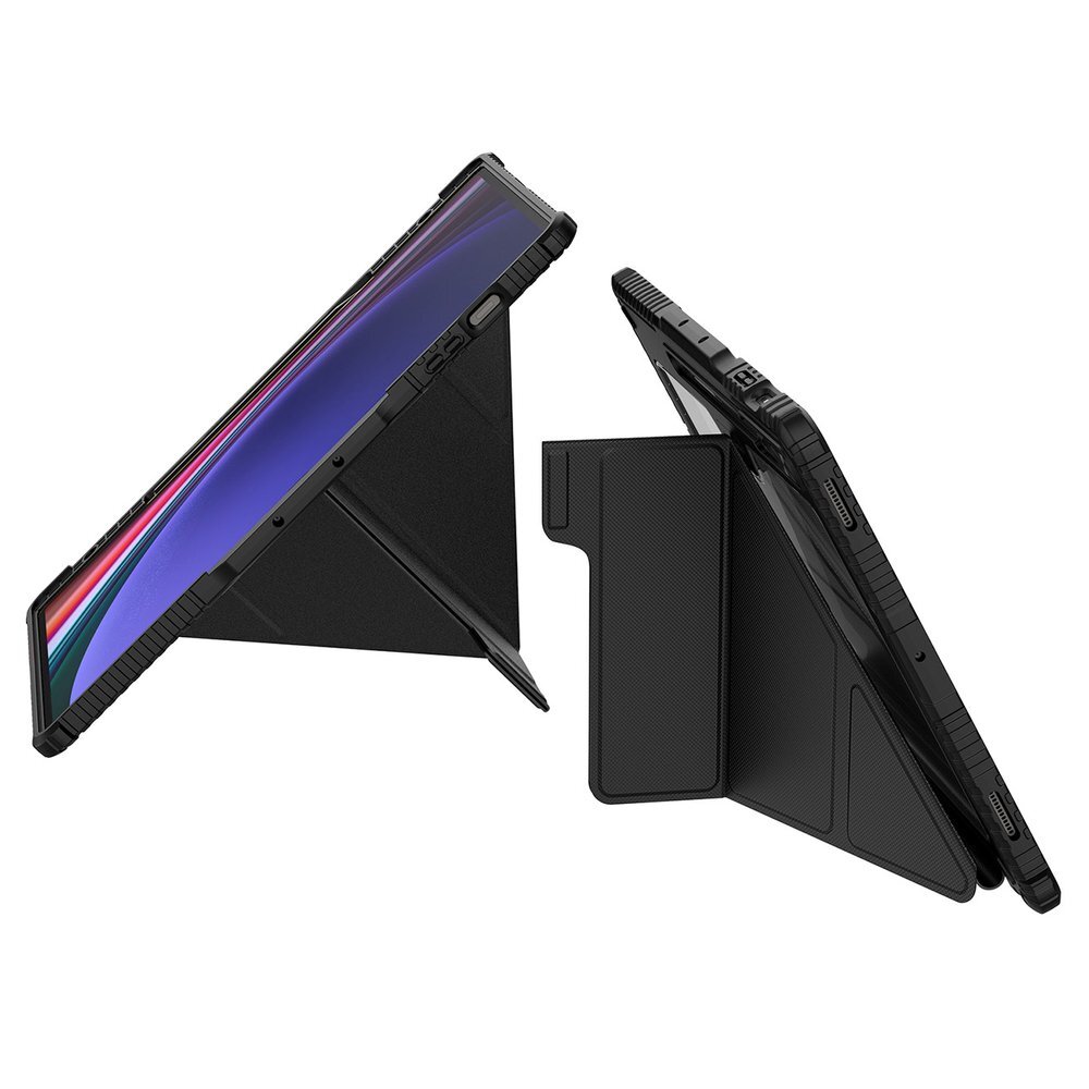 Samsung Galaxy Tab S9+ Nillkin Bumper Leather Case Pro dėklas – juodas 3