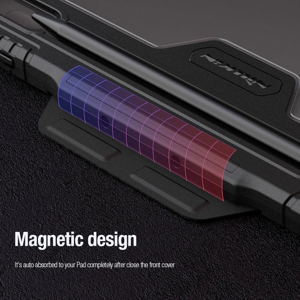 Samsung Galaxy Tab S9+ Nillkin Bumper Leather Case Pro dėklas – juodas 19 Samsung Galaxy Tab S9+ Nillkin Bumper Leather Case Pro dėklas – juodas 19