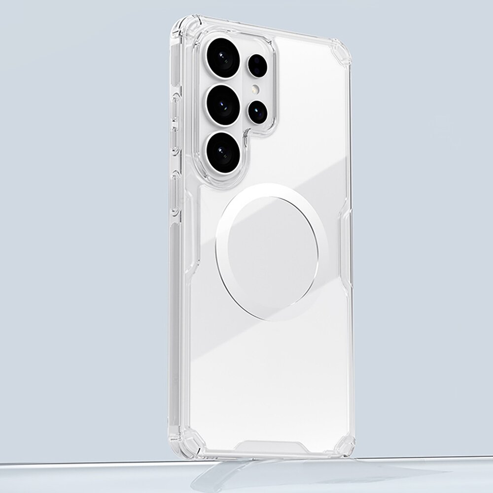 Samsung Galaxy S26 Ultra Nillkin Nature TPU Pro MagSafe dėklas – baltas 5