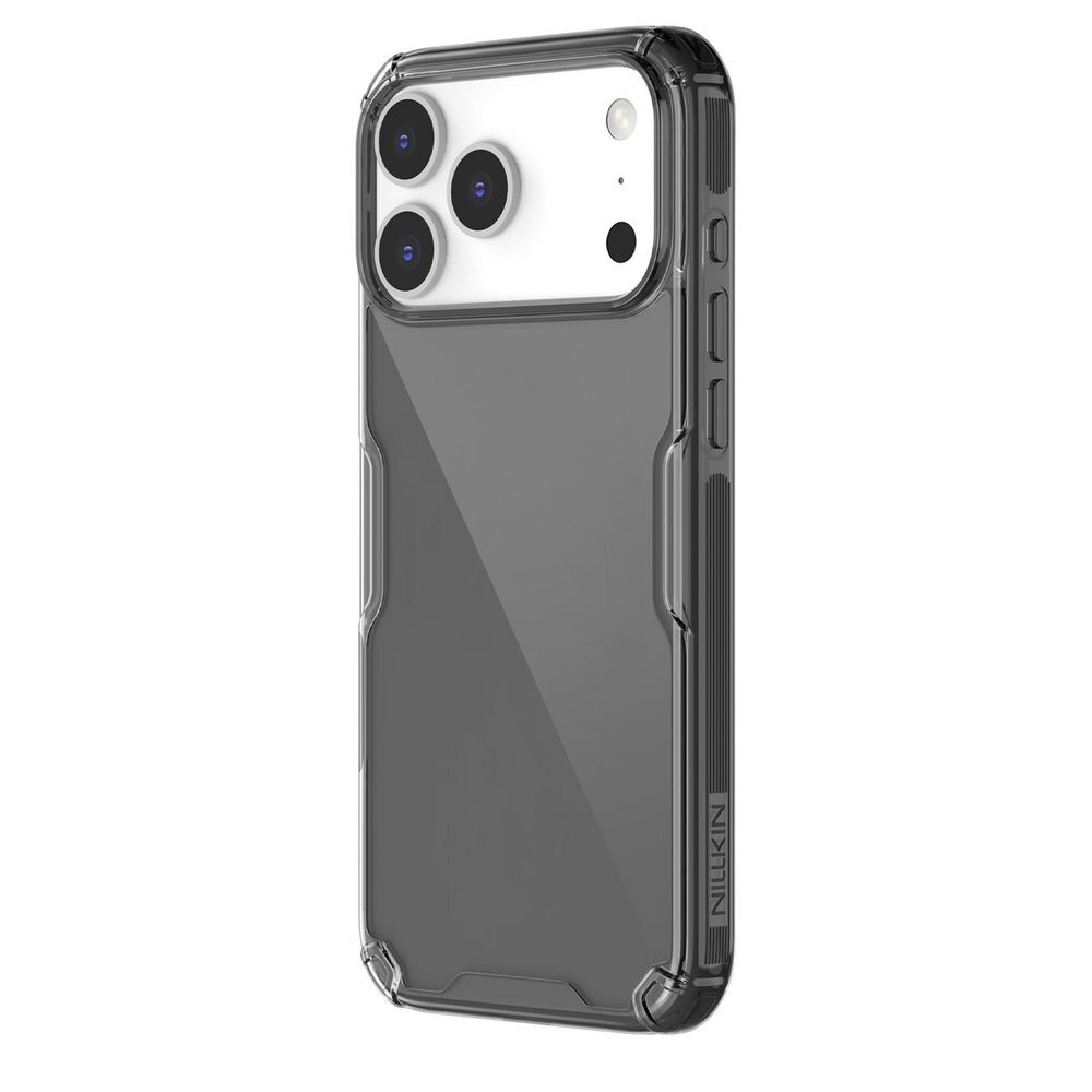 iPhone 17 Pro Max dėklas Nillkin Nature TPU Pro – permatomas juodas 1 iPhone 17 Pro Max dėklas Nillkin Nature TPU Pro – permatomas juodas 1