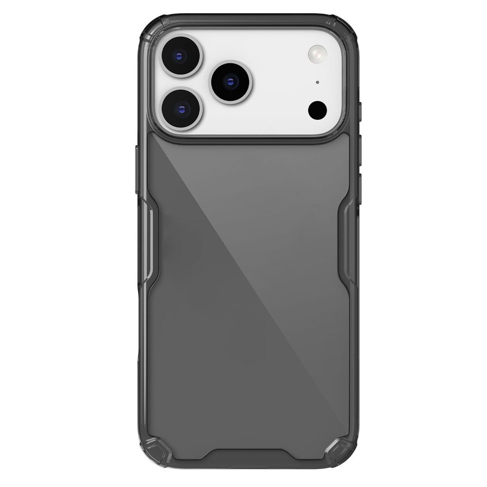 iPhone 17 Pro Max dėklas Nillkin Nature TPU Pro – permatomas juodas iPhone 17 Pro Max dėklas Nillkin Nature TPU Pro – permatomas juodas