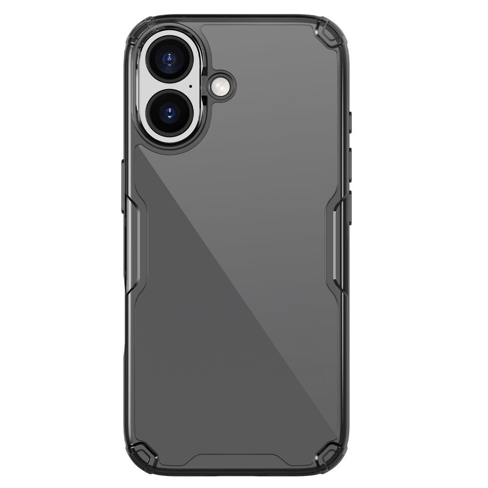 iPhone 17 dėklas Nillkin Nature TPU Pro – permatomas juodas iPhone 17 dėklas Nillkin Nature TPU Pro – permatomas juodas