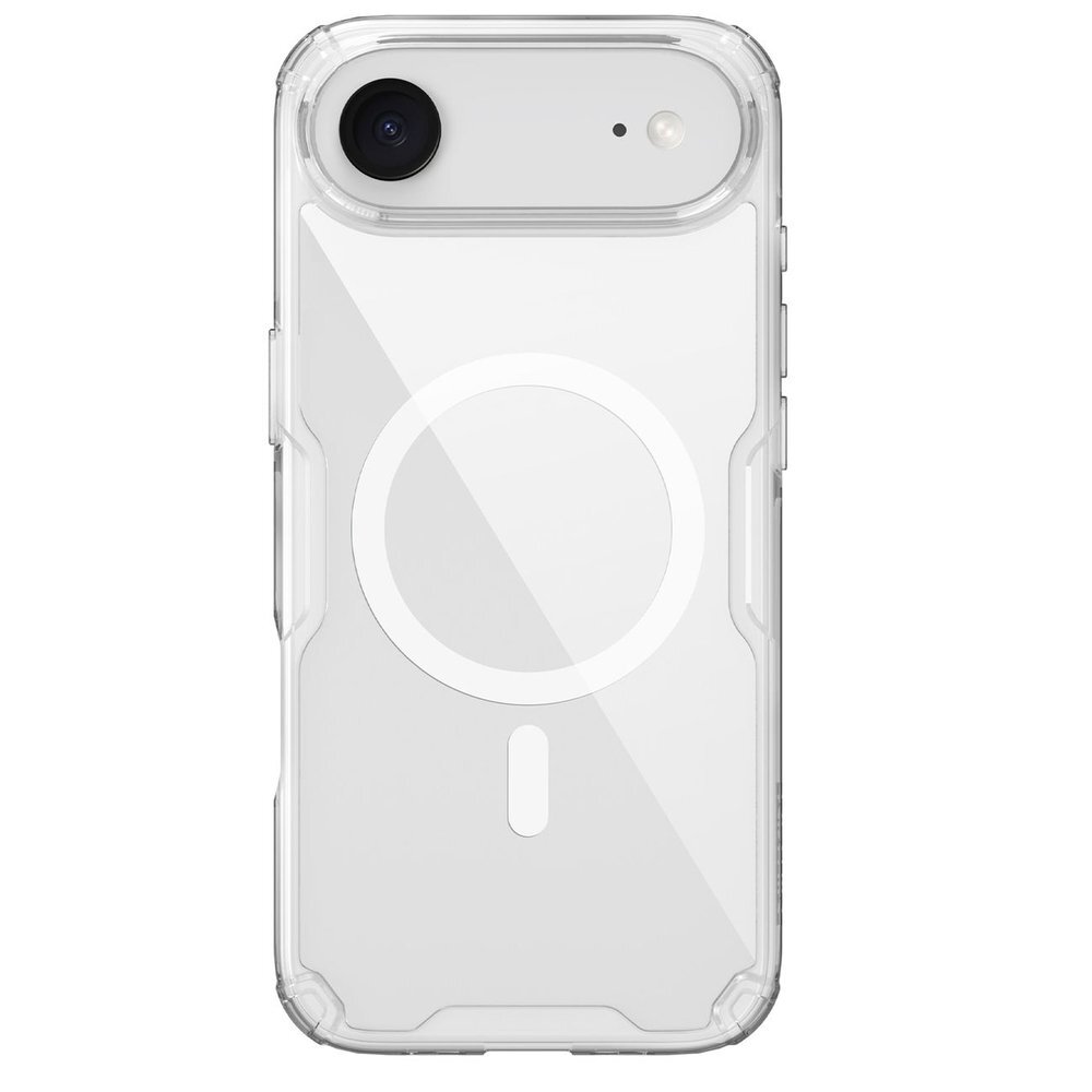 iPhone 17 Air dėklas Nillkin Nature TPU Pro Magnetic, MagSafe – skaidrus iPhone 17 Air dėklas Nillkin Nature TPU Pro Magnetic, MagSafe – skaidrus