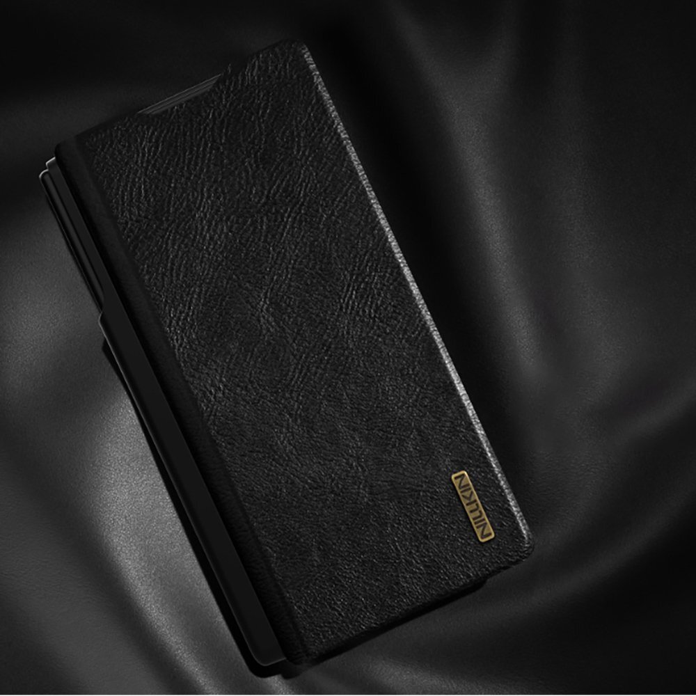 Samsung Galaxy Z Fold 7 Nillkin Qin Pro dėklas su S Pen vieta – juodas 12