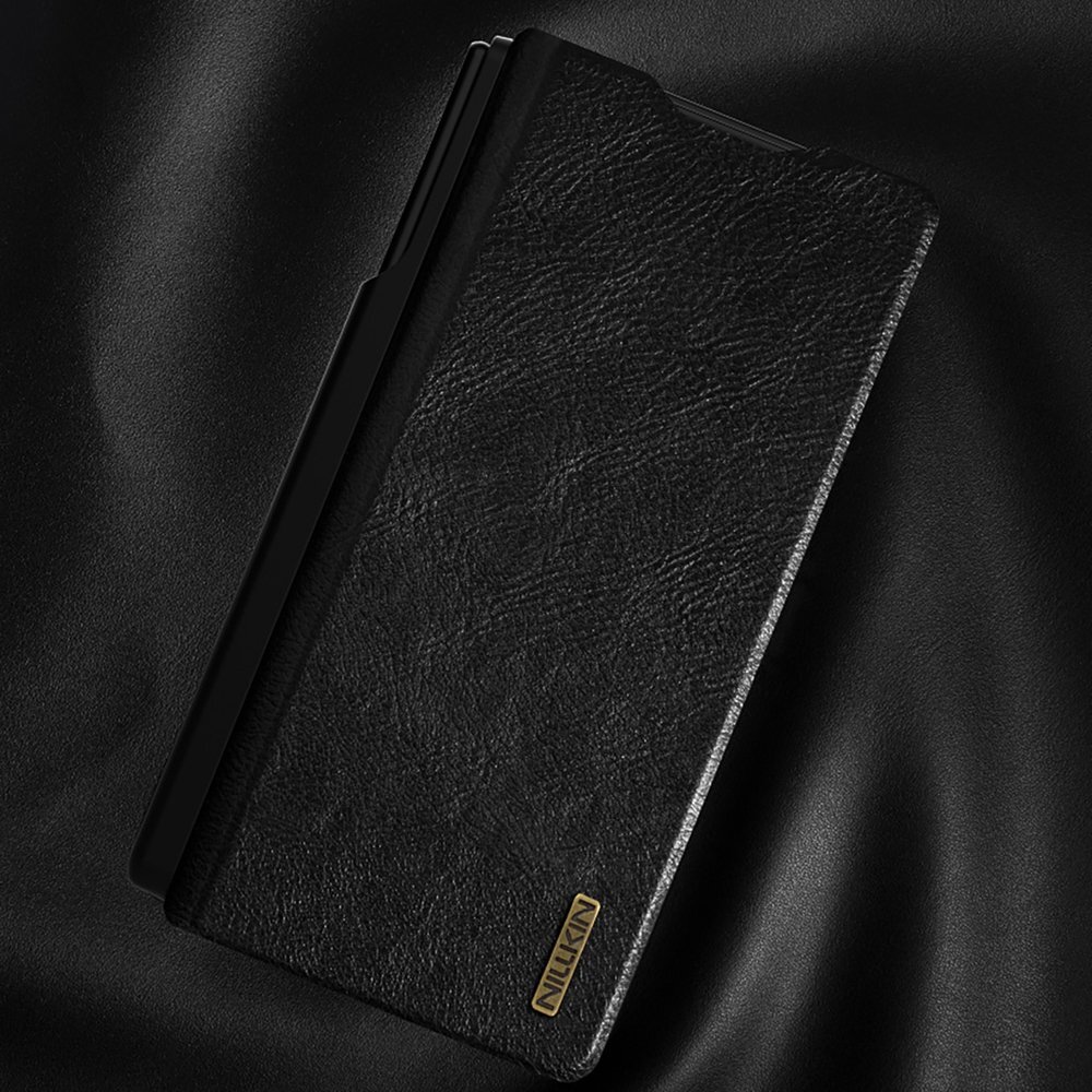 Samsung Galaxy Z Fold 7 Nillkin Qin Pro dėklas su S Pen vieta – juodas 14