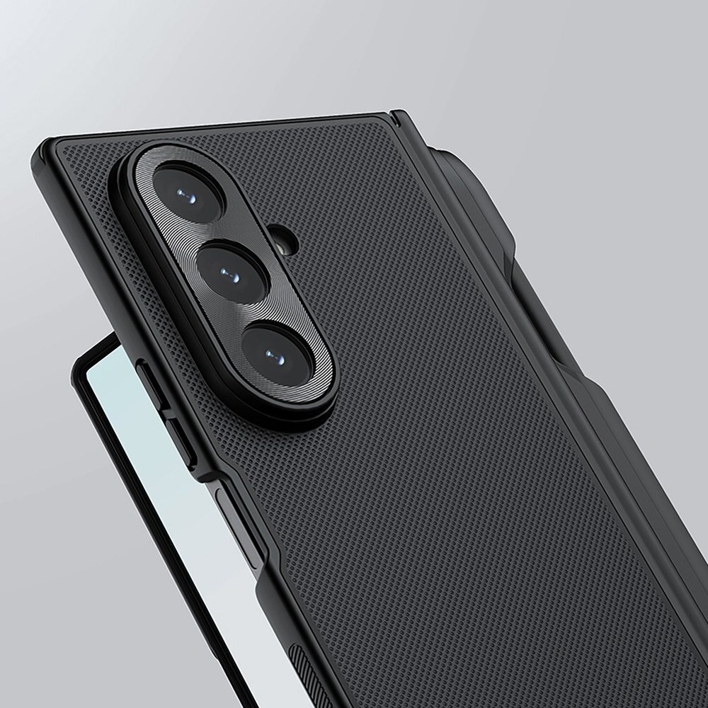 Samsung Galaxy Z Fold 7 Nillkin Super Frosted Shield Fold Magnetic dėklas, suderinamas su MagSafe – juodas 5