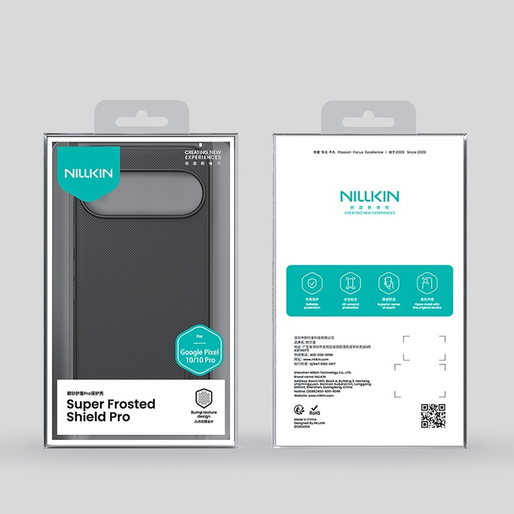 Google Pixel 10 / 10 Pro Nillkin Super Frosted Shield Pro dėklas – juodas 18