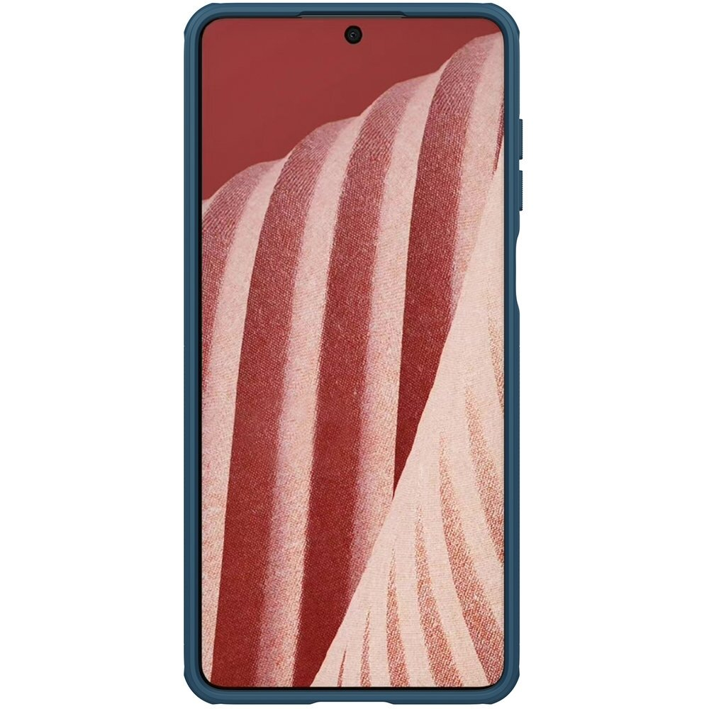 Dėklas Nillkin Super Frosted Shield Samsung Galaxy A73 mėlynas 3 Dėklas Nillkin Super Frosted Shield Samsung Galaxy A73 mėlynas 3