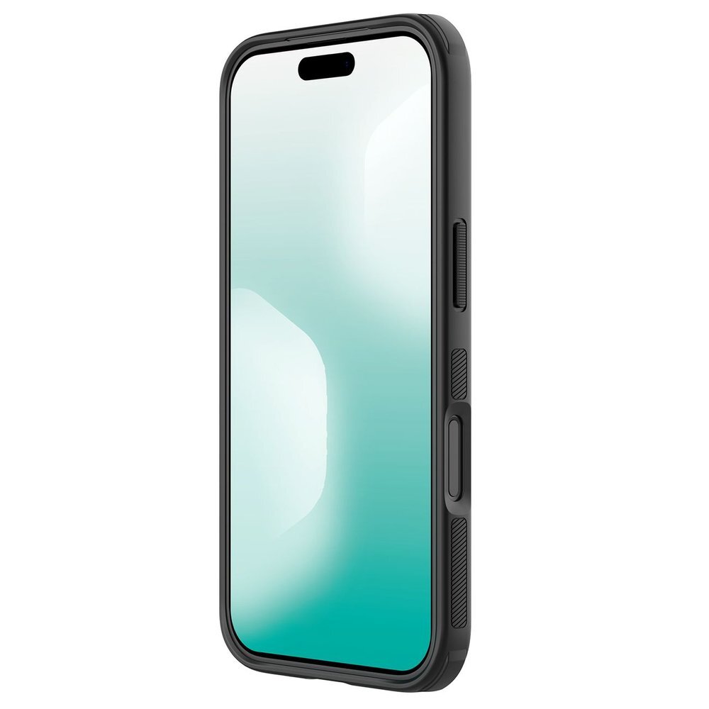 iPhone 17 Pro Max dėklas Nillkin Super Frosted Shield Pro Magnetic, MagSafe suderinamas – juodas 1