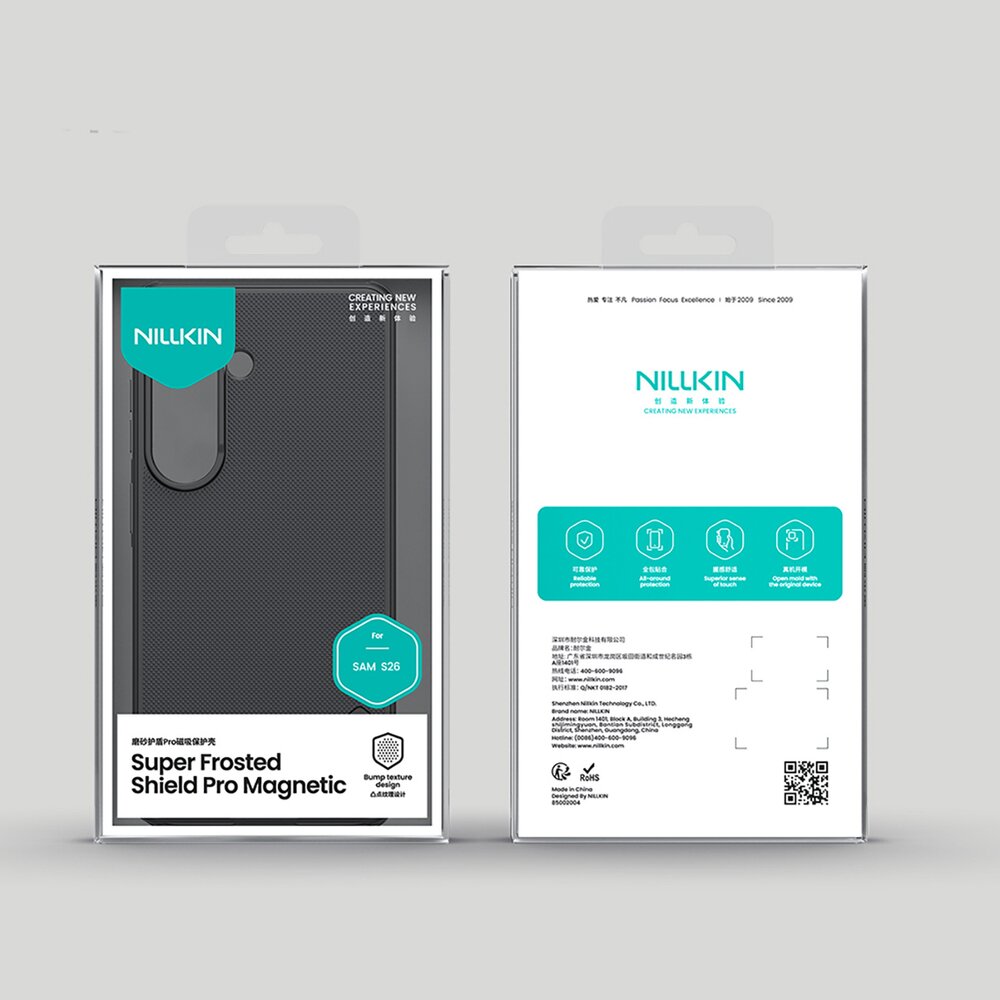 Samsung Galaxy S26+ Nillkin Super Frosted Shield Pro Magnetic MagSafe dėklas – juodas 20