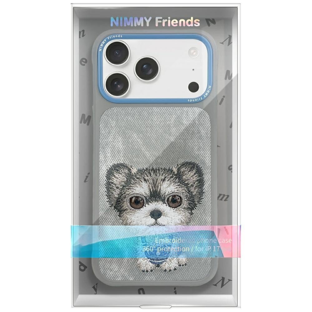 iPhone 17 Pro Max dėklas Nimmy Big Eyed Pet 2.0 Dog – pilkas 1 iPhone 17 Pro Max dėklas Nimmy Big Eyed Pet 2.0 Dog – pilkas 1