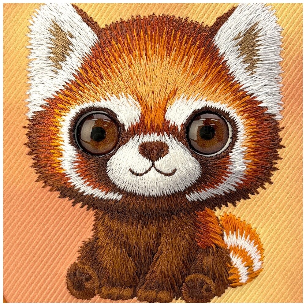 iPhone 17 Pro Max Nimmy Big Eyed Pet 2.0 Raccoon dėklas – oranžinis 5