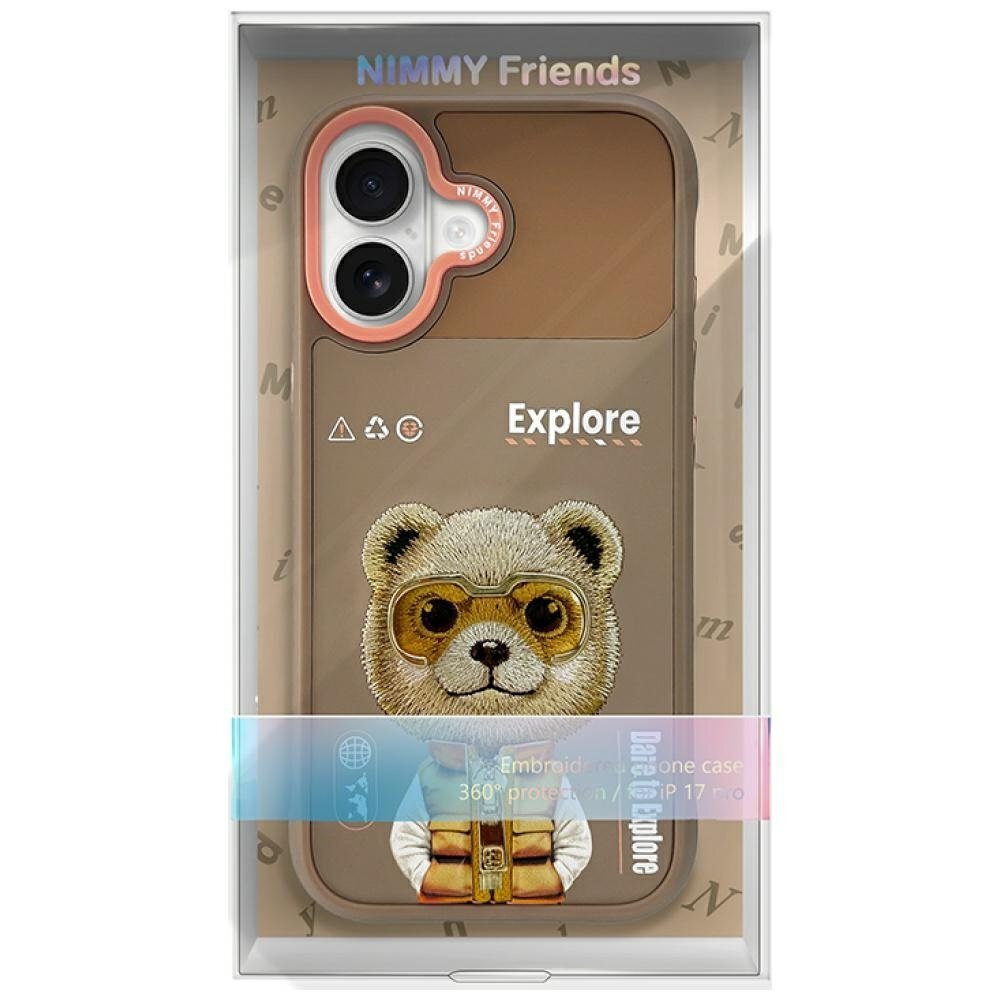 iPhone 17 Nimmy Cool & Cute 2.0 Bear dėklas – smėlinis 6 iPhone 17 Nimmy Cool & Cute 2.0 Bear dėklas – smėlinis 6