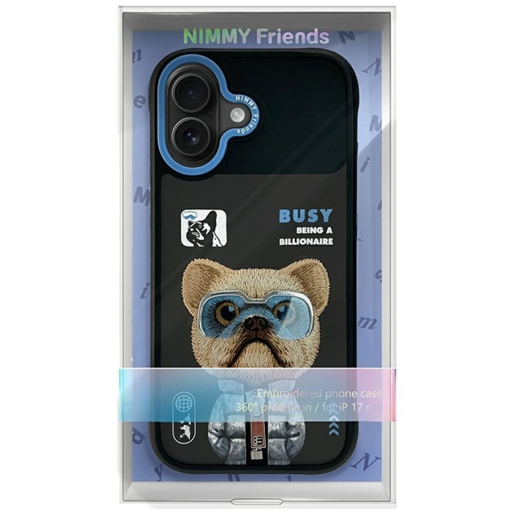 iPhone 17 Nimmy Cool & Cute 2.0 Nag dėklas – juodas 6 iPhone 17 Nimmy Cool & Cute 2.0 Nag dėklas – juodas 6