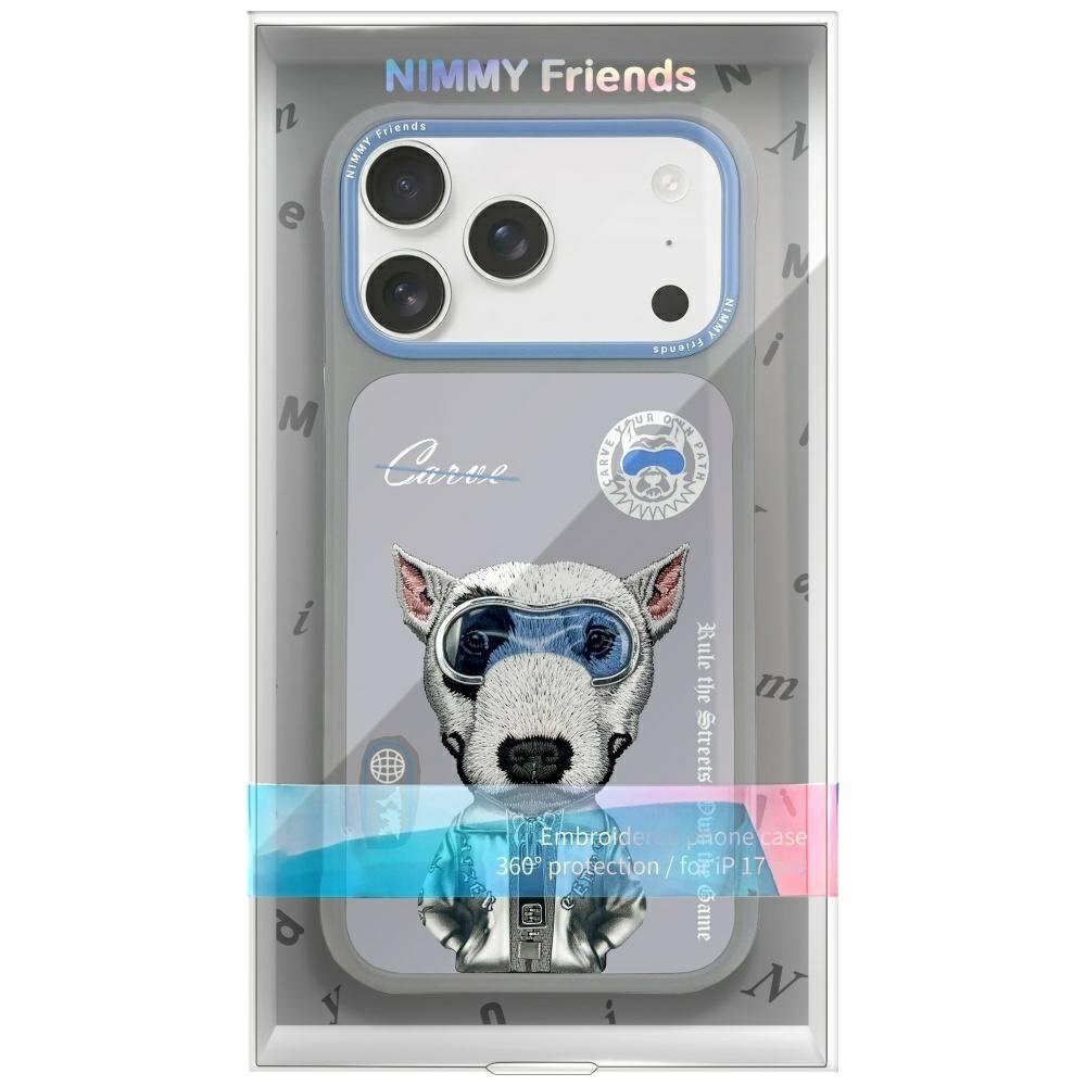 iPhone 17 Pro Nimmy Cool & Cute 2.0 Nag dėklas – pilkas 6 iPhone 17 Pro Nimmy Cool & Cute 2.0 Nag dėklas – pilkas 6