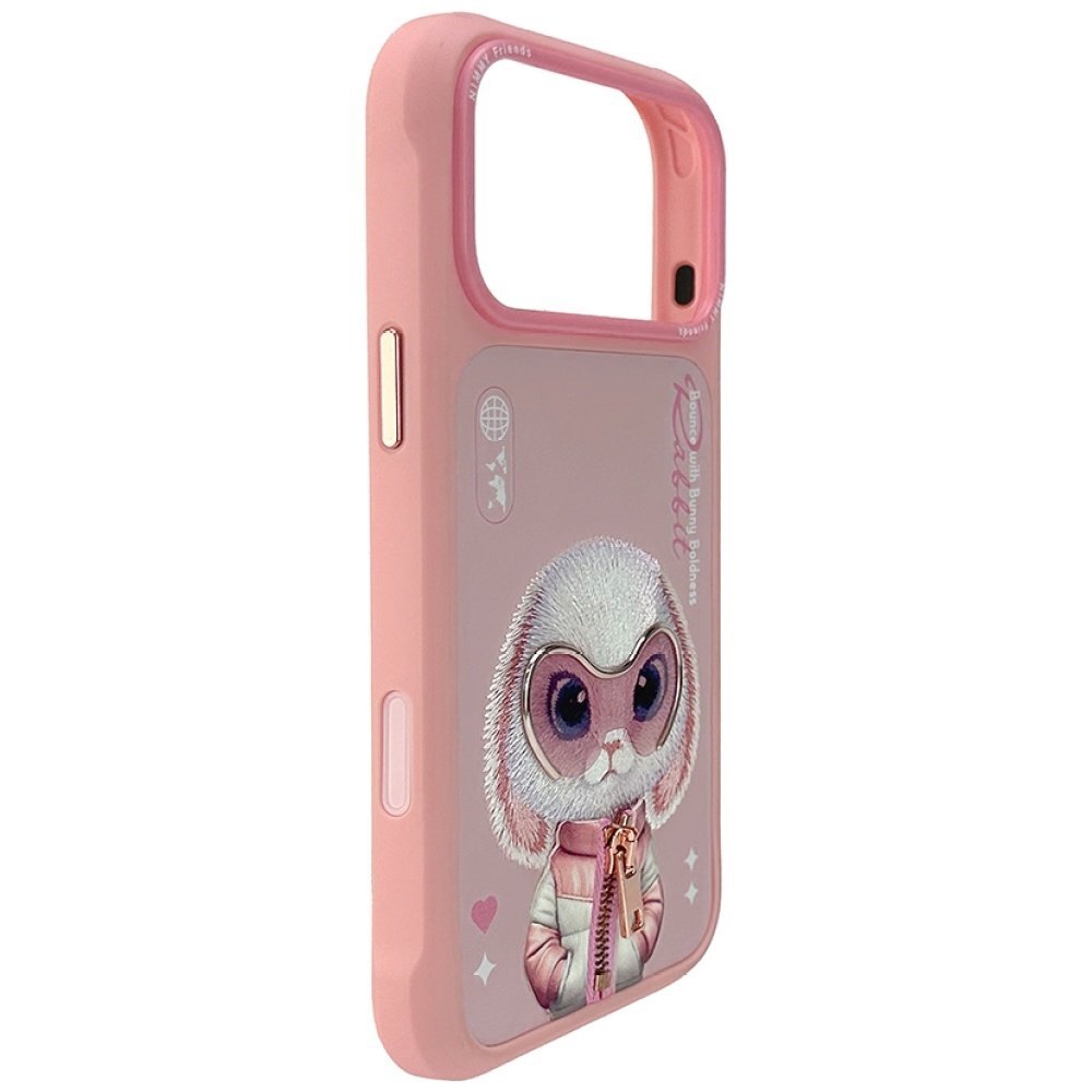 iPhone 17 Pro Nimmy Cool & Cute 2.0 Rabbit dėklas – rožinis 1