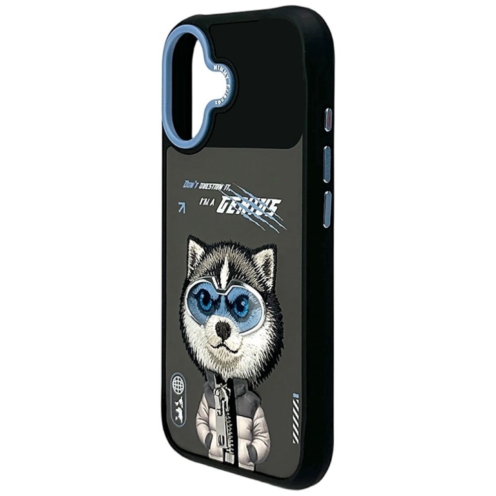 iPhone 17 Nimmy Cool & Cute 2.0 Wolf dėklas – juodas 4