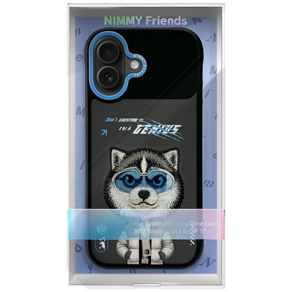 iPhone 17 Nimmy Cool & Cute 2.0 Wolf dėklas – juodas 6 iPhone 17 Nimmy Cool & Cute 2.0 Wolf dėklas – juodas 6