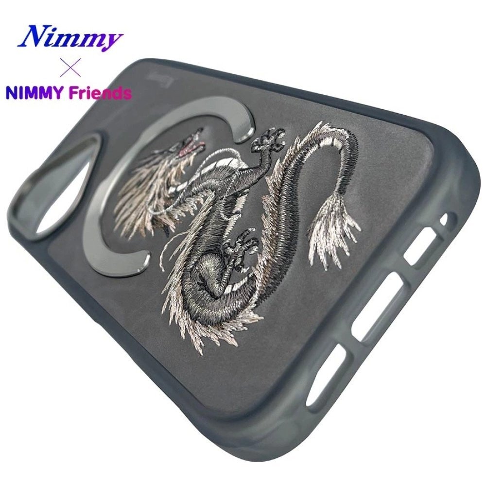 iPhone 16 Nimmy Dragon dėklas su MagSafe – pilkas 12