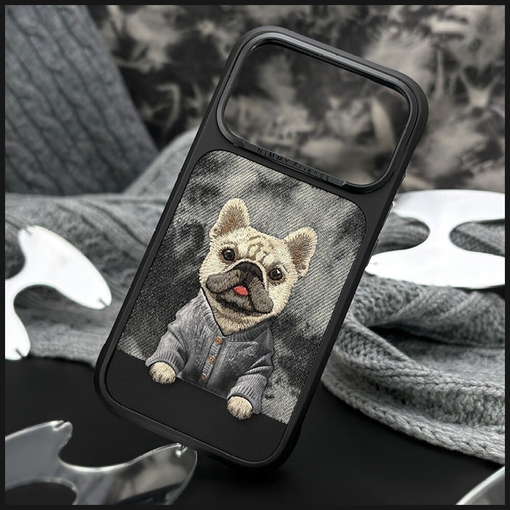 iPhone 17 Pro Nimmy Gentle Pets Series Dog MagSafe dėklas – juodas 6 iPhone 17 Pro Nimmy Gentle Pets Series Dog MagSafe dėklas – juodas 6