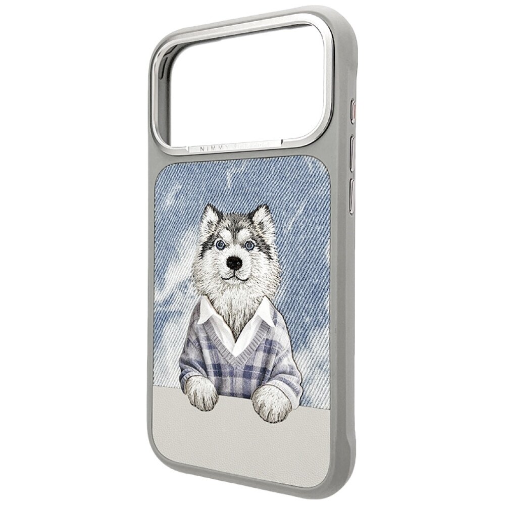 iPhone 17 Pro Max Nimmy Gentle Pets Series Dog MagSafe dėklas – pilkas 1 iPhone 17 Pro Max Nimmy Gentle Pets Series Dog MagSafe dėklas – pilkas 1