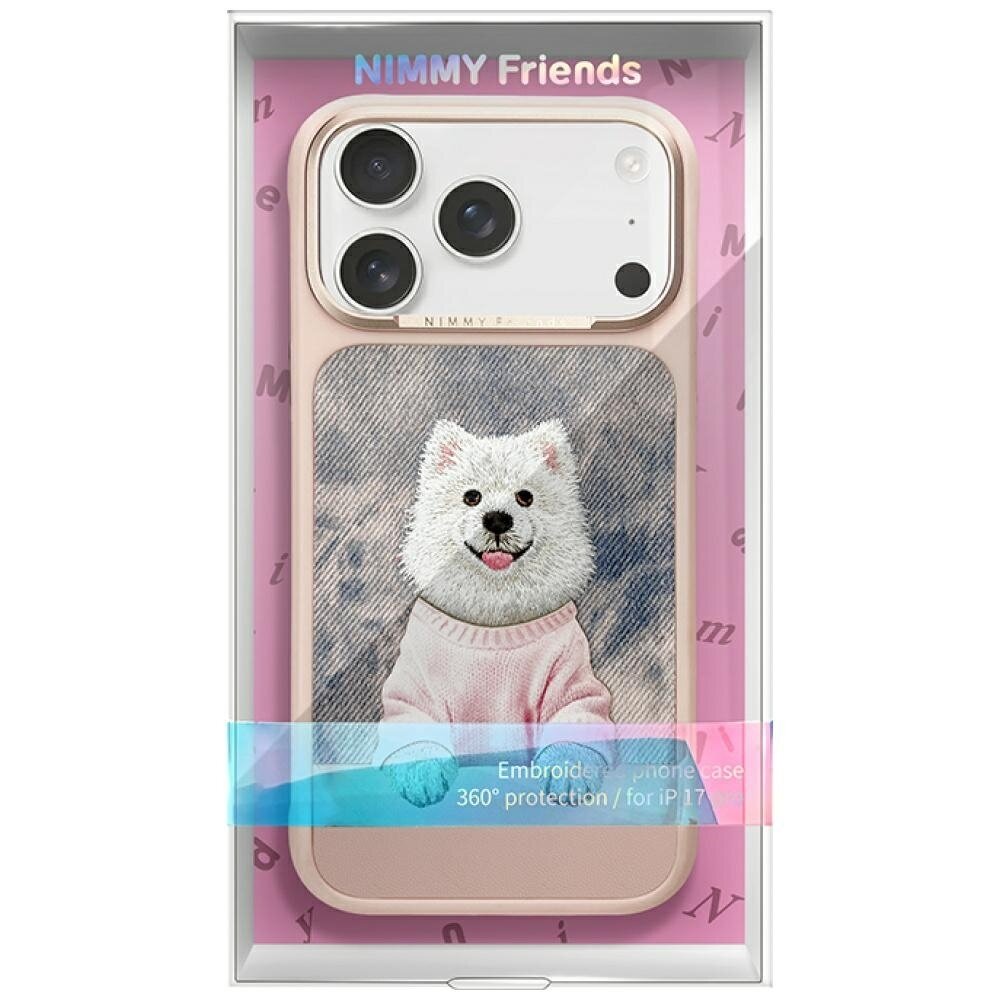 iPhone 17 Pro Max Nimmy Gentle Pets Series Dog MagSafe dėklas – rožinis 7
