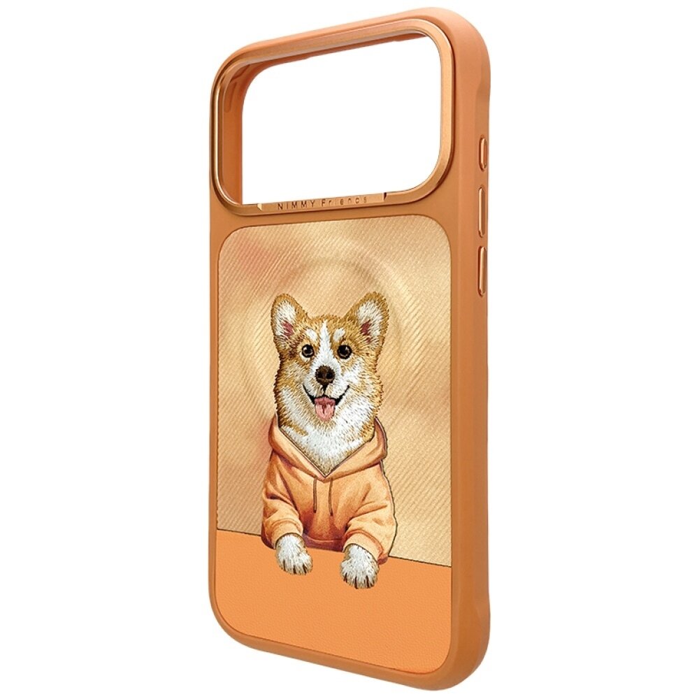 iPhone 17 Pro Nimmy Gentle Pets Series Dog MagSafe dėklas – oranžinis 1 iPhone 17 Pro Nimmy Gentle Pets Series Dog MagSafe dėklas – oranžinis 1
