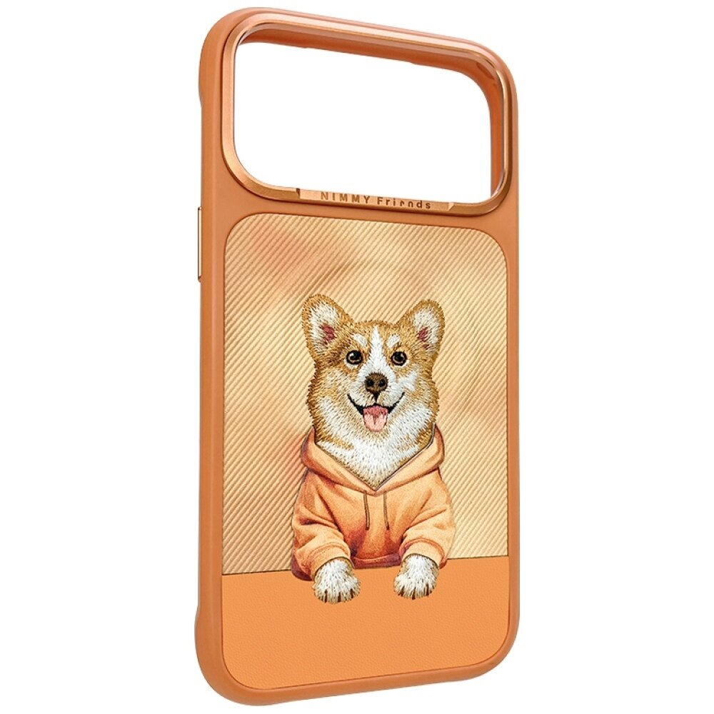 iPhone 17 Pro Nimmy Gentle Pets Series Dog MagSafe dėklas – oranžinis 2