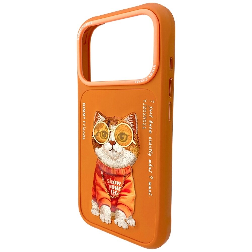 iPhone 17 Pro Max Nimmy Glasses Cool Cat dėklas – oranžinis 3 iPhone 17 Pro Max Nimmy Glasses Cool Cat dėklas – oranžinis 3