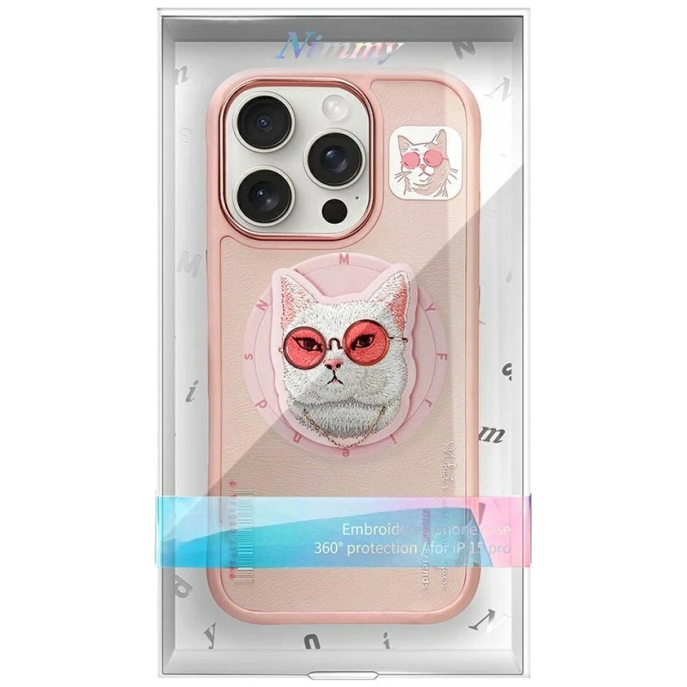 iPhone 16 Pro Nimmy Glasses Cool Cat dėklas su MagSafe – rožinis 9 iPhone 16 Pro Nimmy Glasses Cool Cat dėklas su MagSafe – rožinis 9
