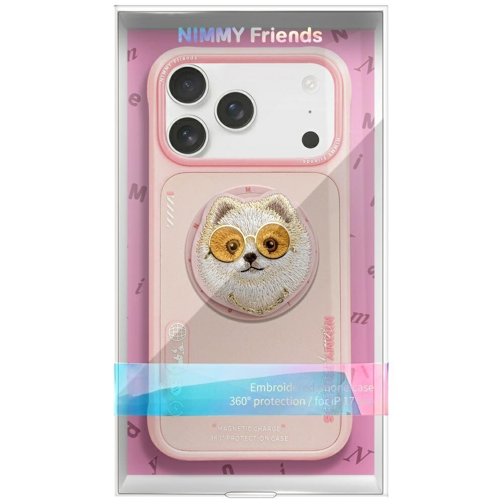iPhone 17 Pro Max Nimmy Glasses Cool Dog dėklas su MagSafe – rožinis 1 iPhone 17 Pro Max Nimmy Glasses Cool Dog dėklas su MagSafe – rožinis 1