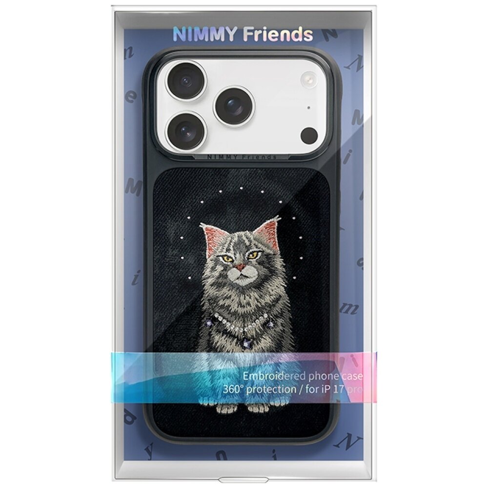 iPhone 17 Pro Nimmy Lucky Fashion Cat MagSafe dėklas – juodas 6 iPhone 17 Pro Nimmy Lucky Fashion Cat MagSafe dėklas – juodas 6
