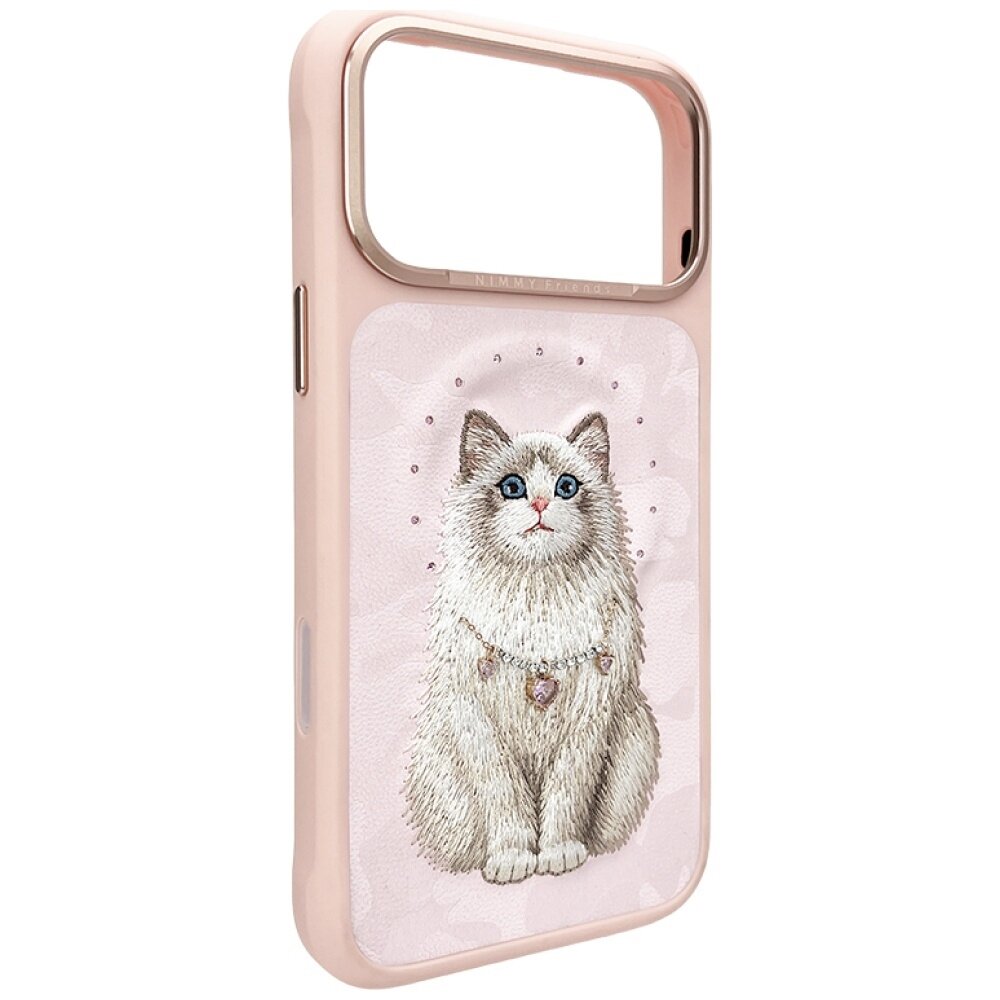 iPhone 17 Pro Max Nimmy Lucky Fashion Cat MagSafe dėklas – rožinis 2 iPhone 17 Pro Max Nimmy Lucky Fashion Cat MagSafe dėklas – rožinis 2