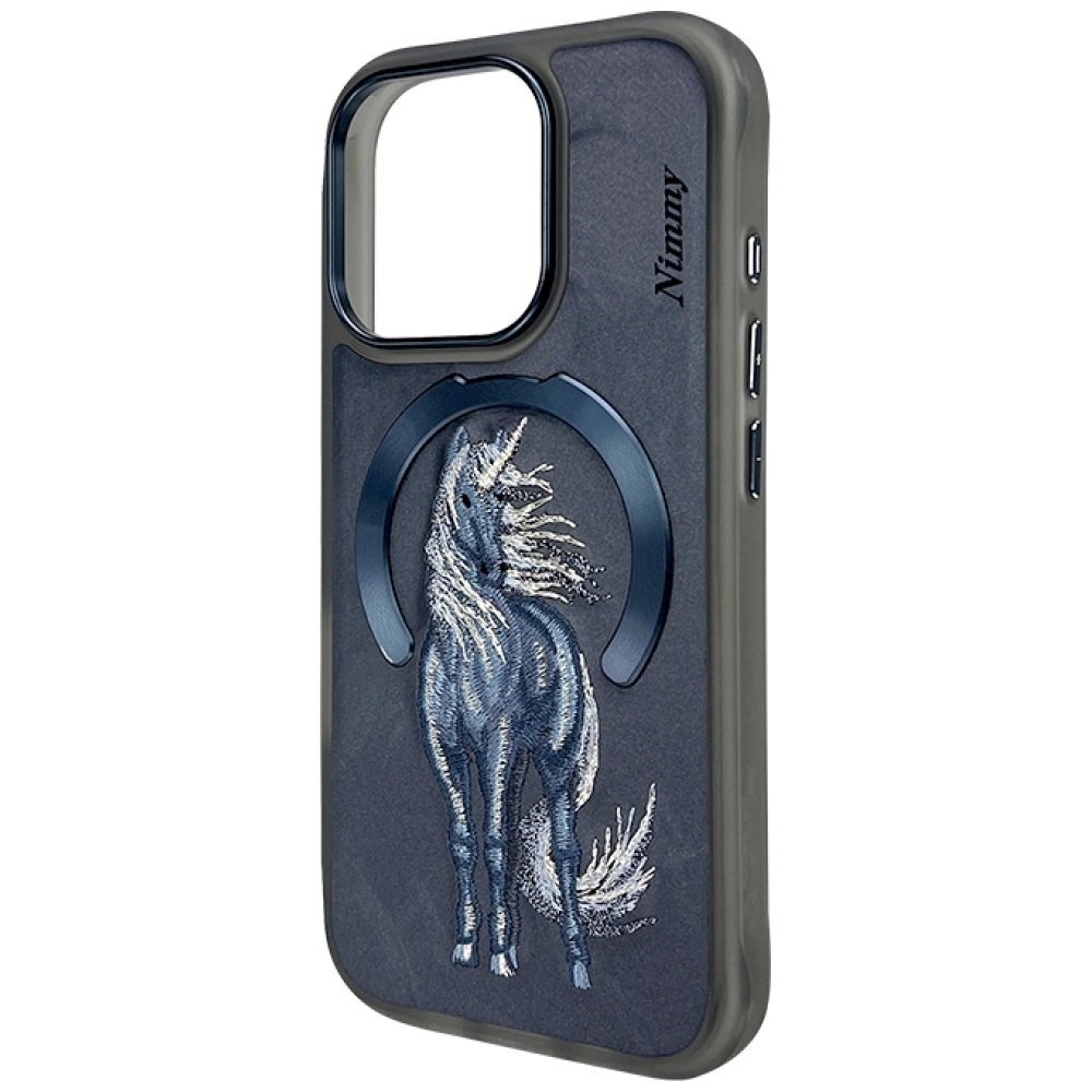 iPhone 16 Pro Nimmy Magnetic Fantasy Animal dėklas su MagSafe – mėlynas 1