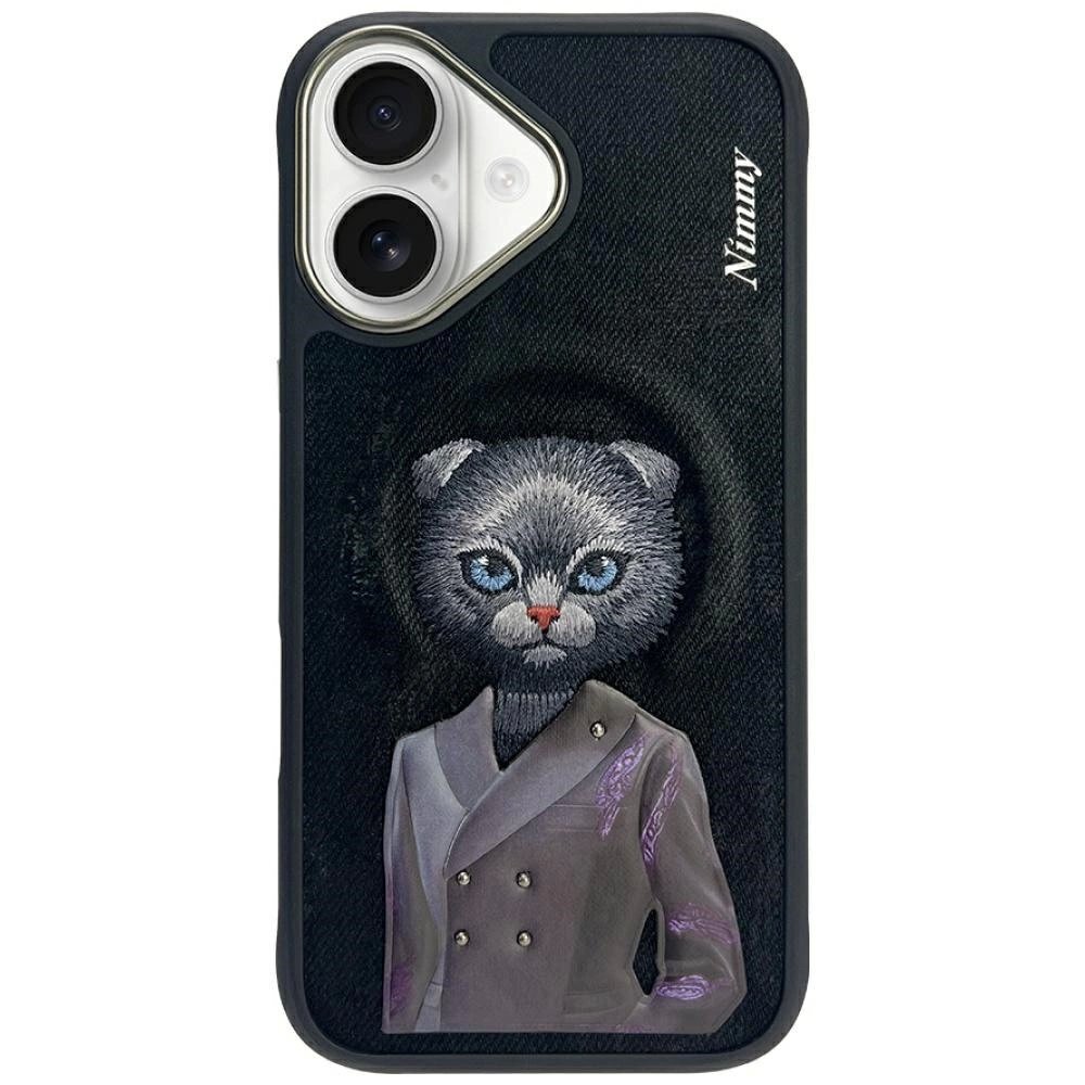 iPhone 16 Nimmy Magnetic fashion cute pet dėklas su MagSafe – juodas