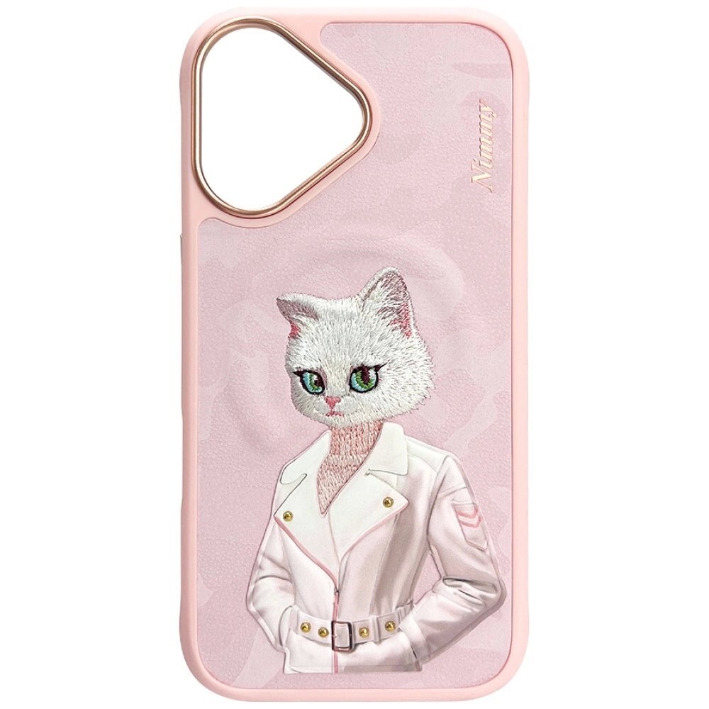 iPhone 16 Nimmy Magnetic fashion cute pet dėklas su MagSafe – rožinis 1 iPhone 16 Nimmy Magnetic fashion cute pet dėklas su MagSafe – rožinis 1