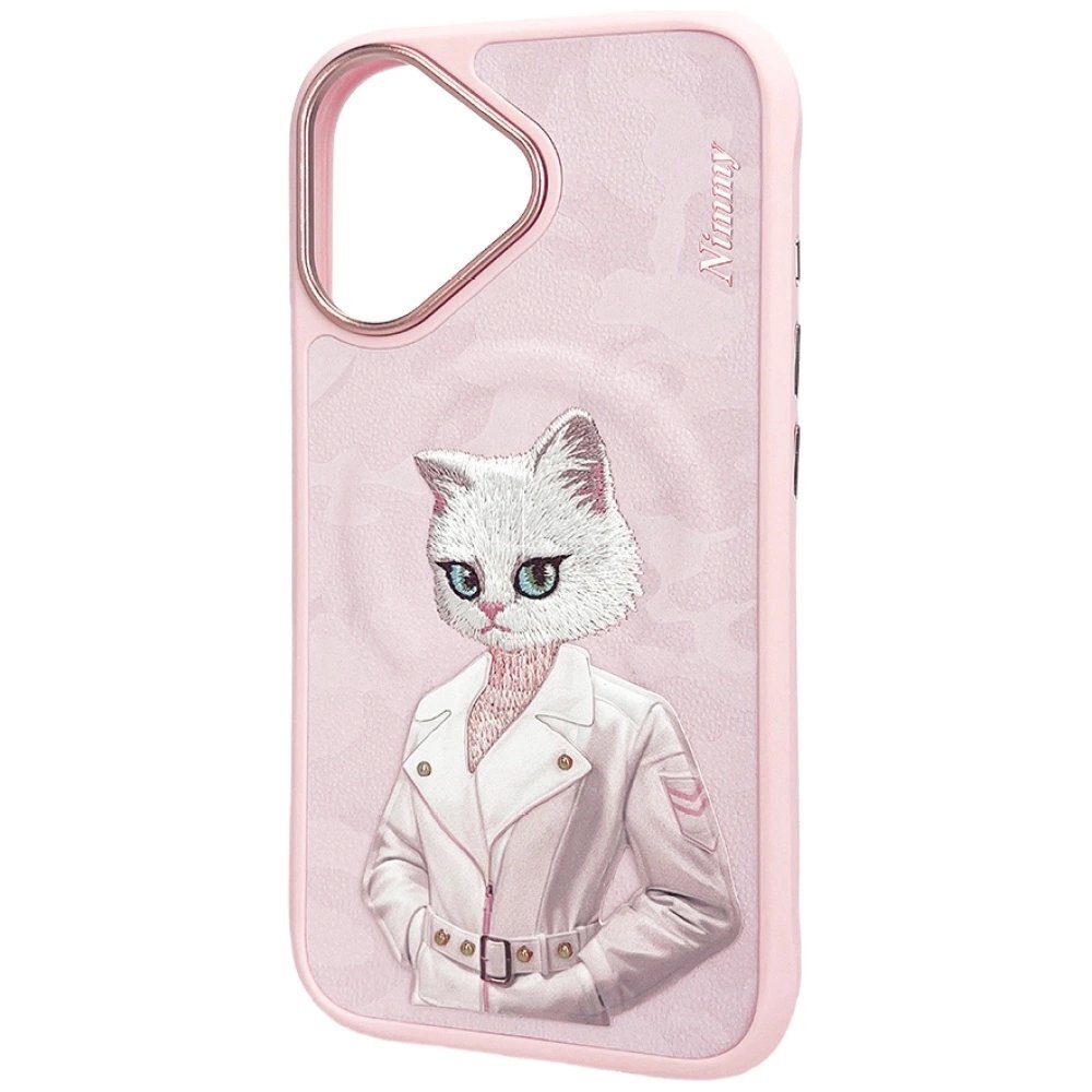iPhone 16 Nimmy Magnetic fashion cute pet dėklas su MagSafe – rožinis 2 iPhone 16 Nimmy Magnetic fashion cute pet dėklas su MagSafe – rožinis 2