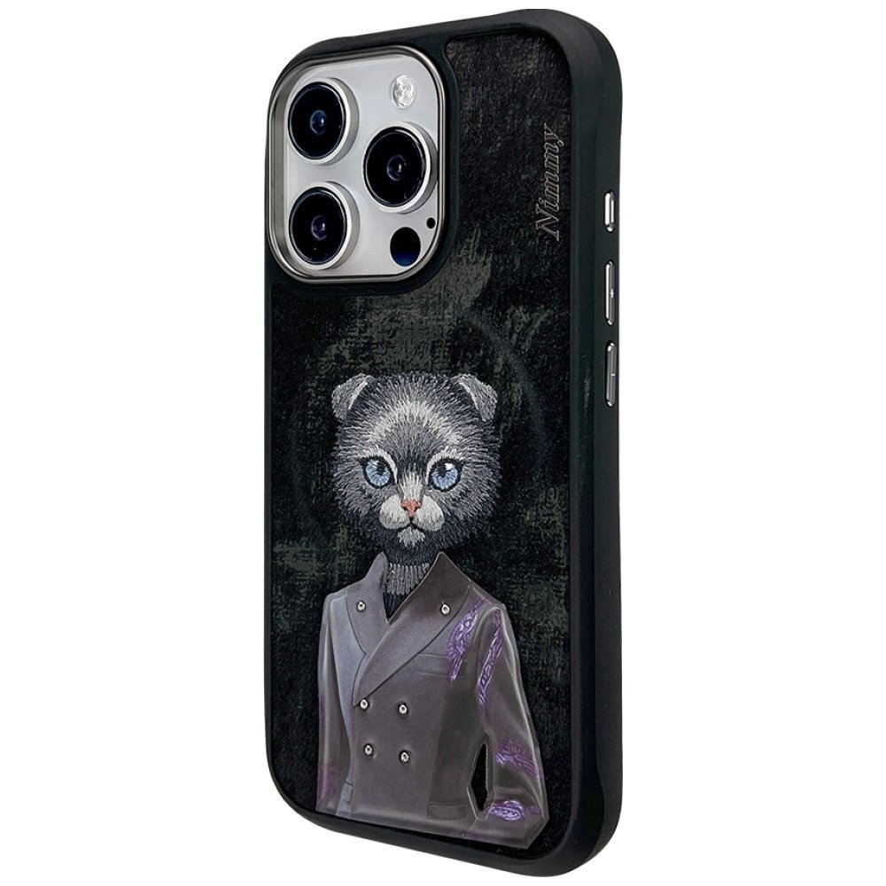 iPhone 16 Pro Max Nimmy Magnetic fashion cute pet dėklas su MagSafe – juodas 1