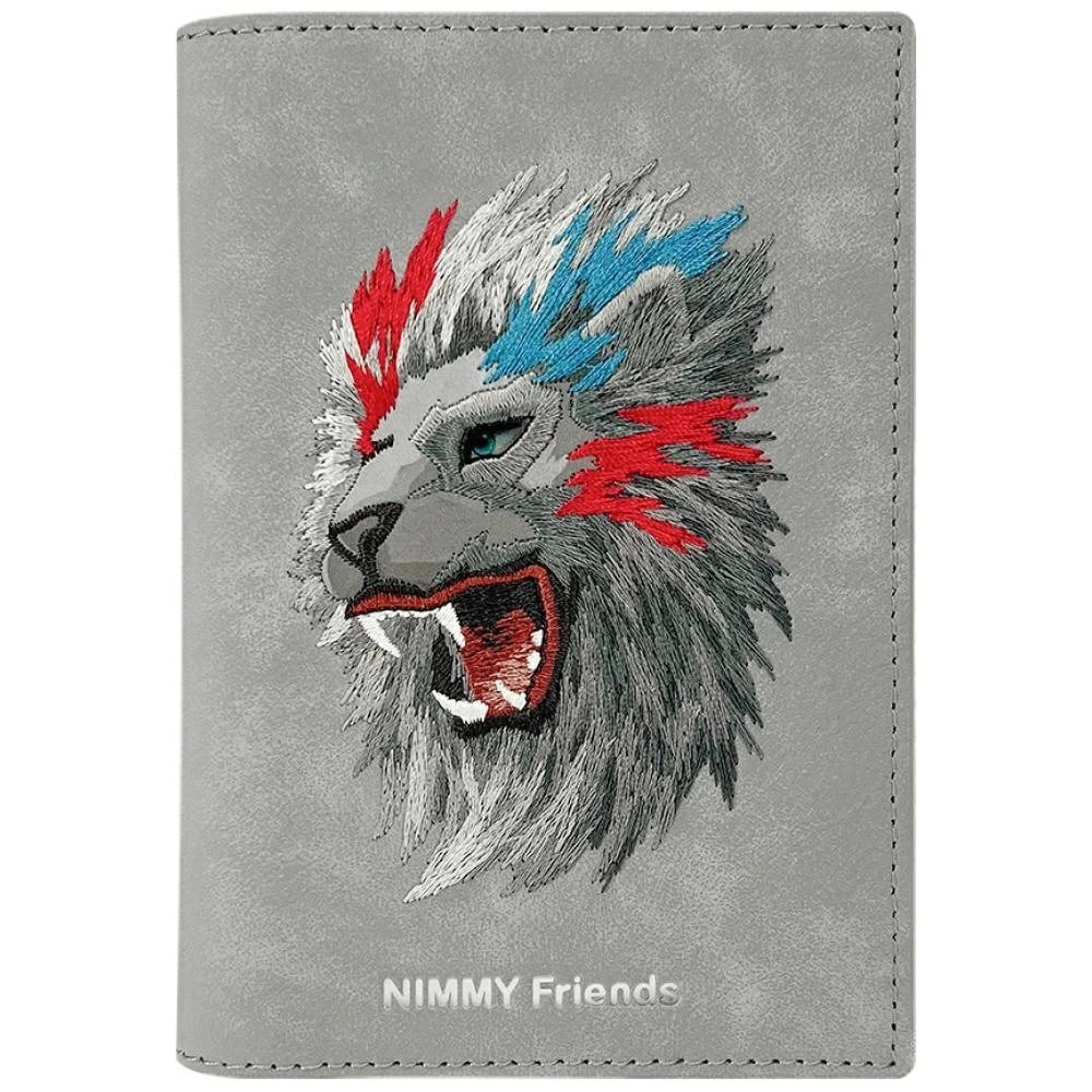 Nimmy Raptor Lion paso / piniginės dėklas – pilkas Nimmy Raptor Lion paso / piniginės dėklas – pilkas