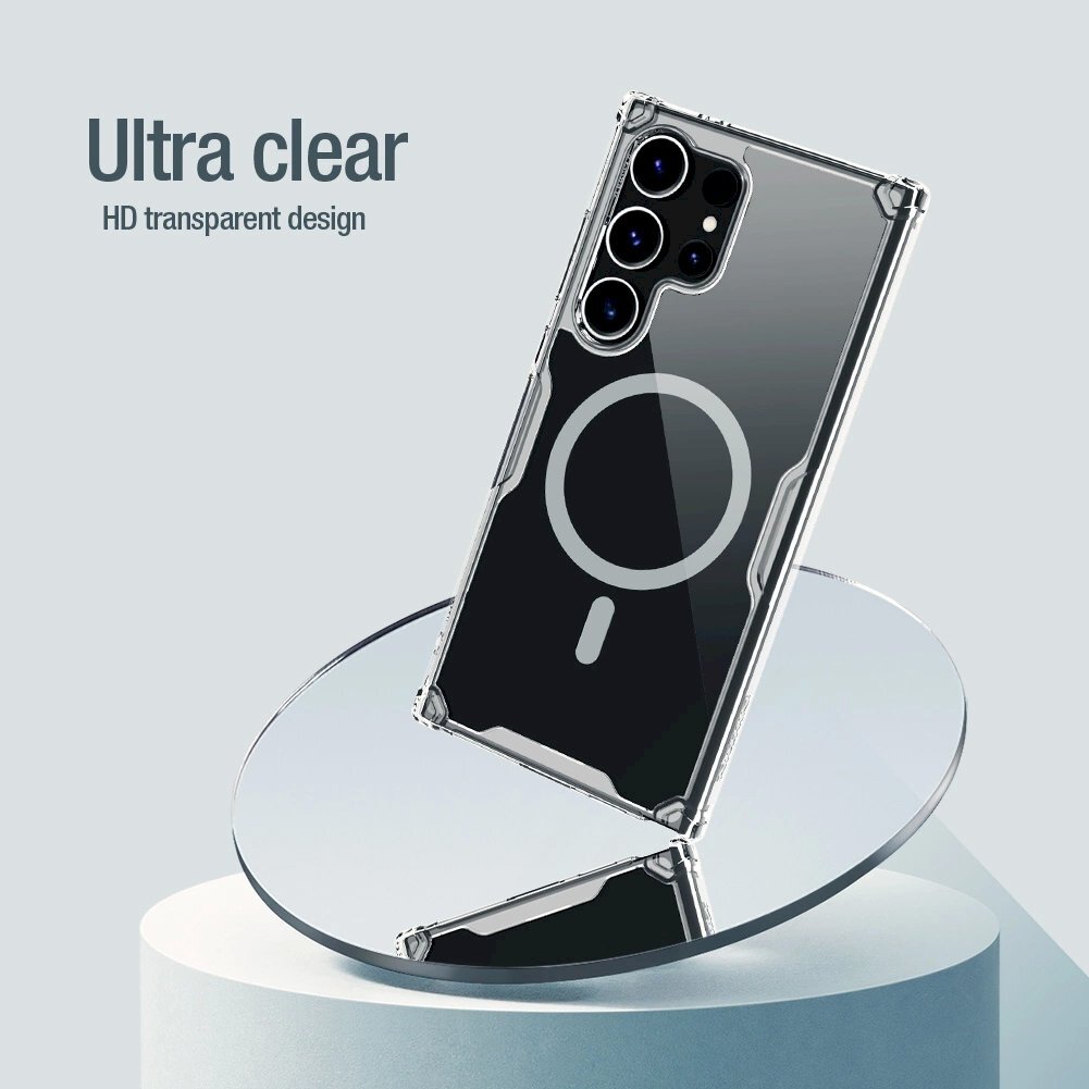 Dėklas Nillkin Nature Pro armored case with a magnetic ring for Samsung Galaxy S24 Ultra - Baltas 9