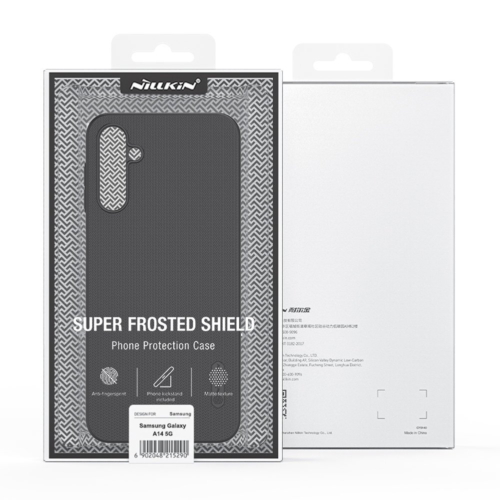 Dėklas Nillkin Super Frosted Shield Samsung Galaxy A14 5G / Galaxy A14 Juodas 4 Dėklas Nillkin Super Frosted Shield Samsung Galaxy A14 5G / Galaxy A14 Juodas 4
