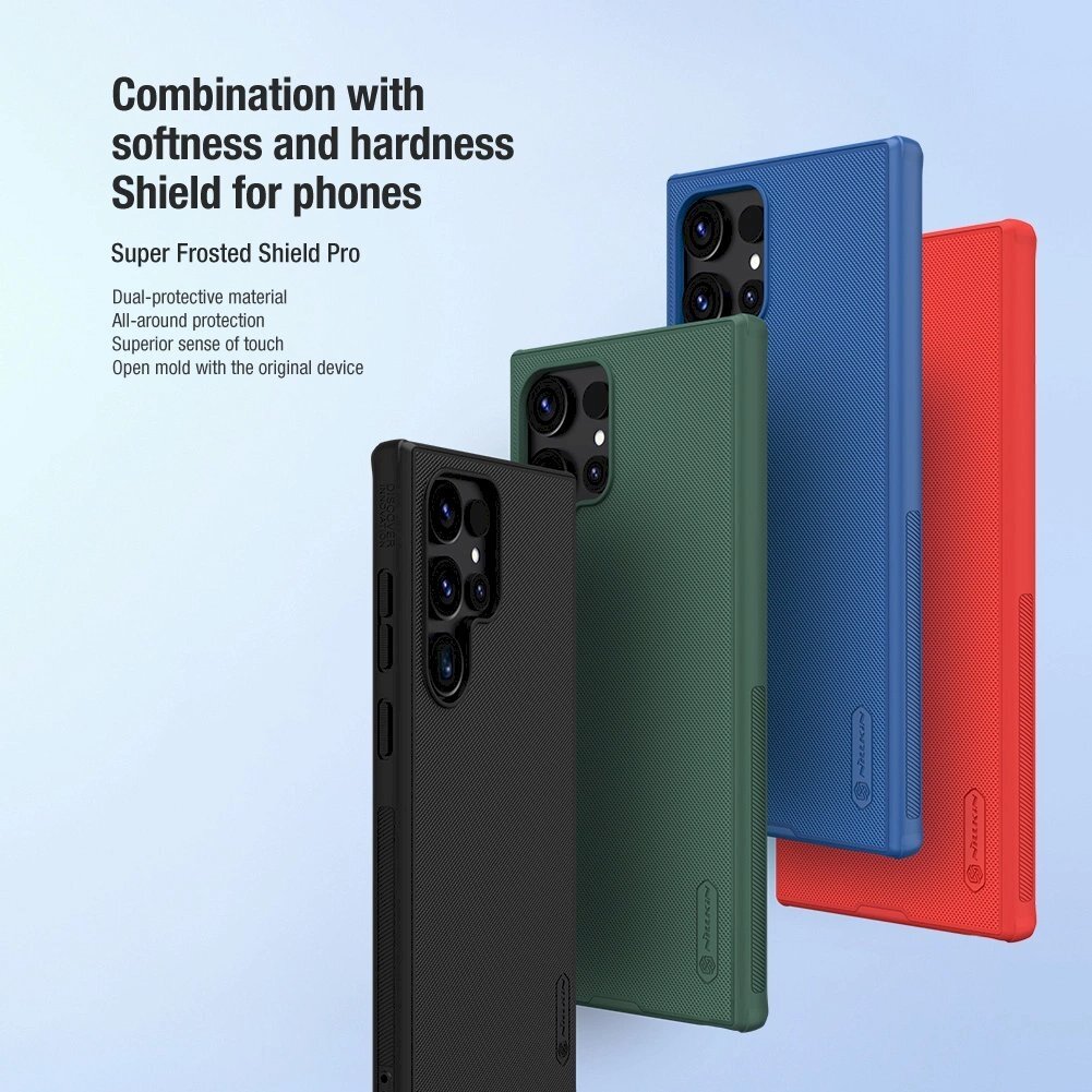 Dėklas Nillkin Super Frosted Shield Pro armored case for Samsung Galaxy S24 Ultra - Raudonas 6 Dėklas Nillkin Super Frosted Shield Pro armored case for Samsung Galaxy S24 Ultra - Raudonas 6