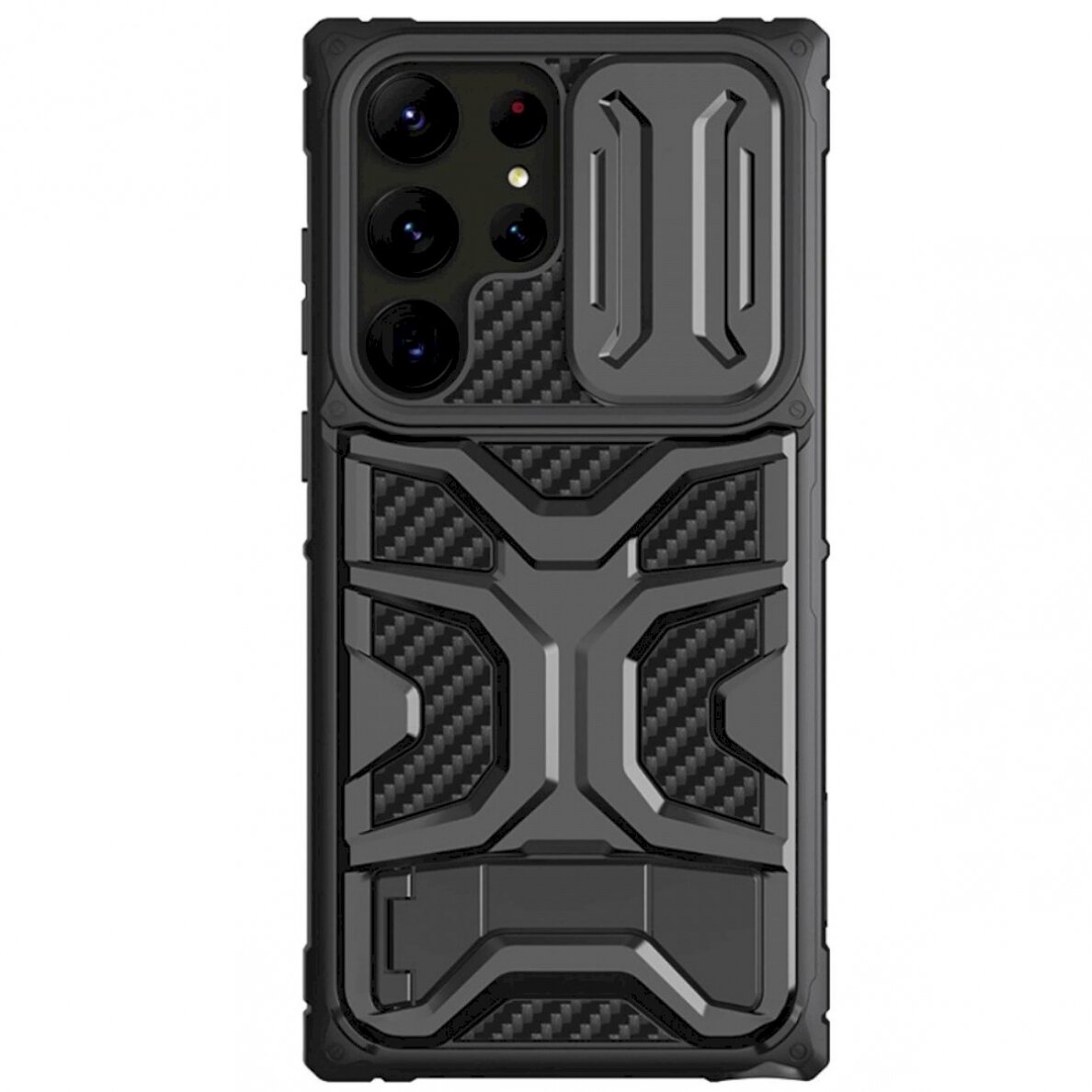 Akcija! Dėklas Nillkin Adventurer Pro Case for Samsung Galaxy S23 Ultra - Juodas Akcija! Dėklas Nillkin Adventurer Pro Case for Samsung Galaxy S23 Ultra - Juodas