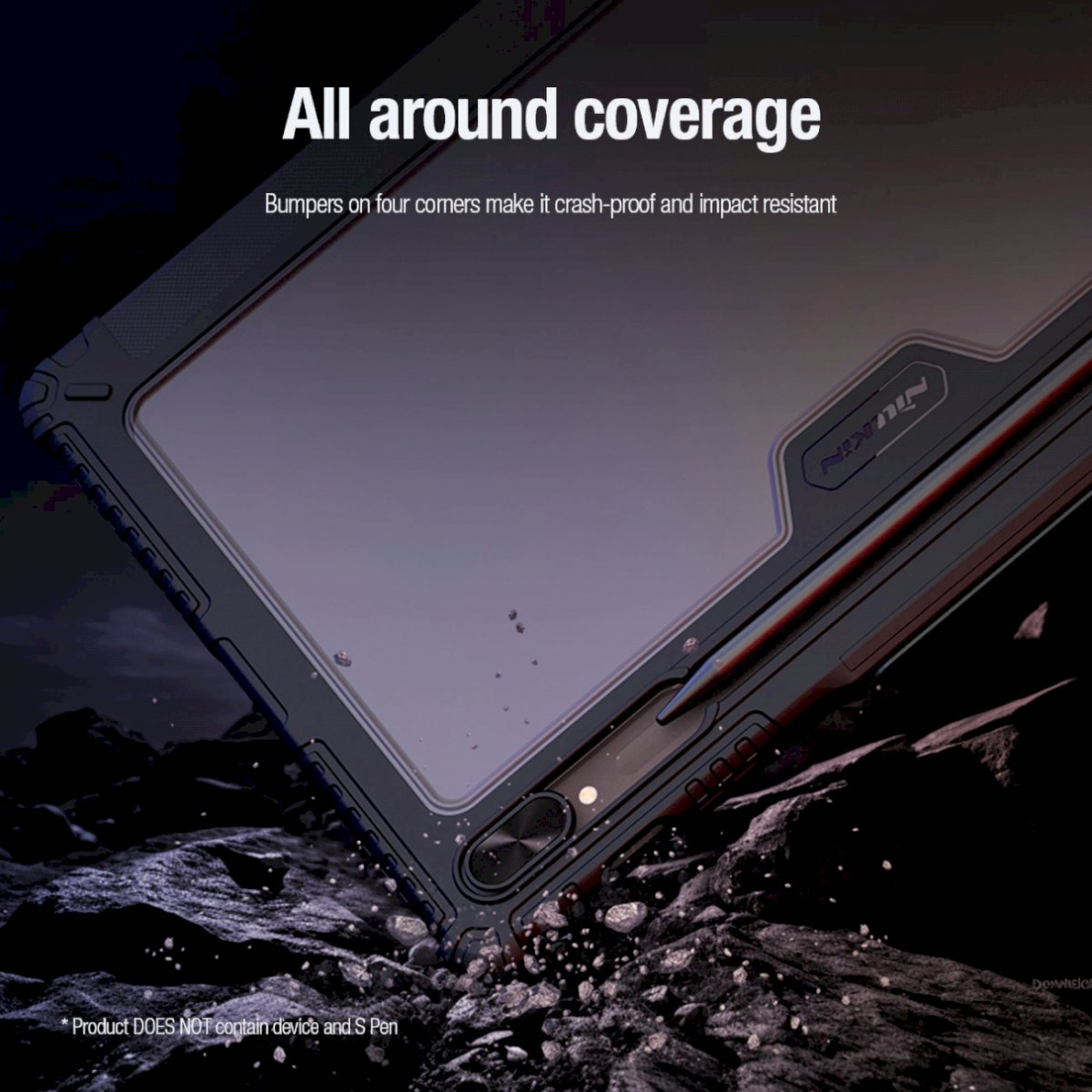 Nillkin Bumper Leather Case Pro Dėklas skirtas Samsung Galaxy Tab S9+ - Juodas 17 Nillkin Bumper Leather Case Pro Dėklas skirtas Samsung Galaxy Tab S9+ - Juodas 17