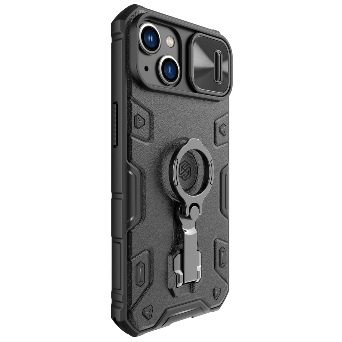 Dėklas Nillkin CamShield Armor Pro Case Cover iPhone 14 Plus Juodas 2 Dėklas Nillkin CamShield Armor Pro Case Cover iPhone 14 Plus Juodas 2