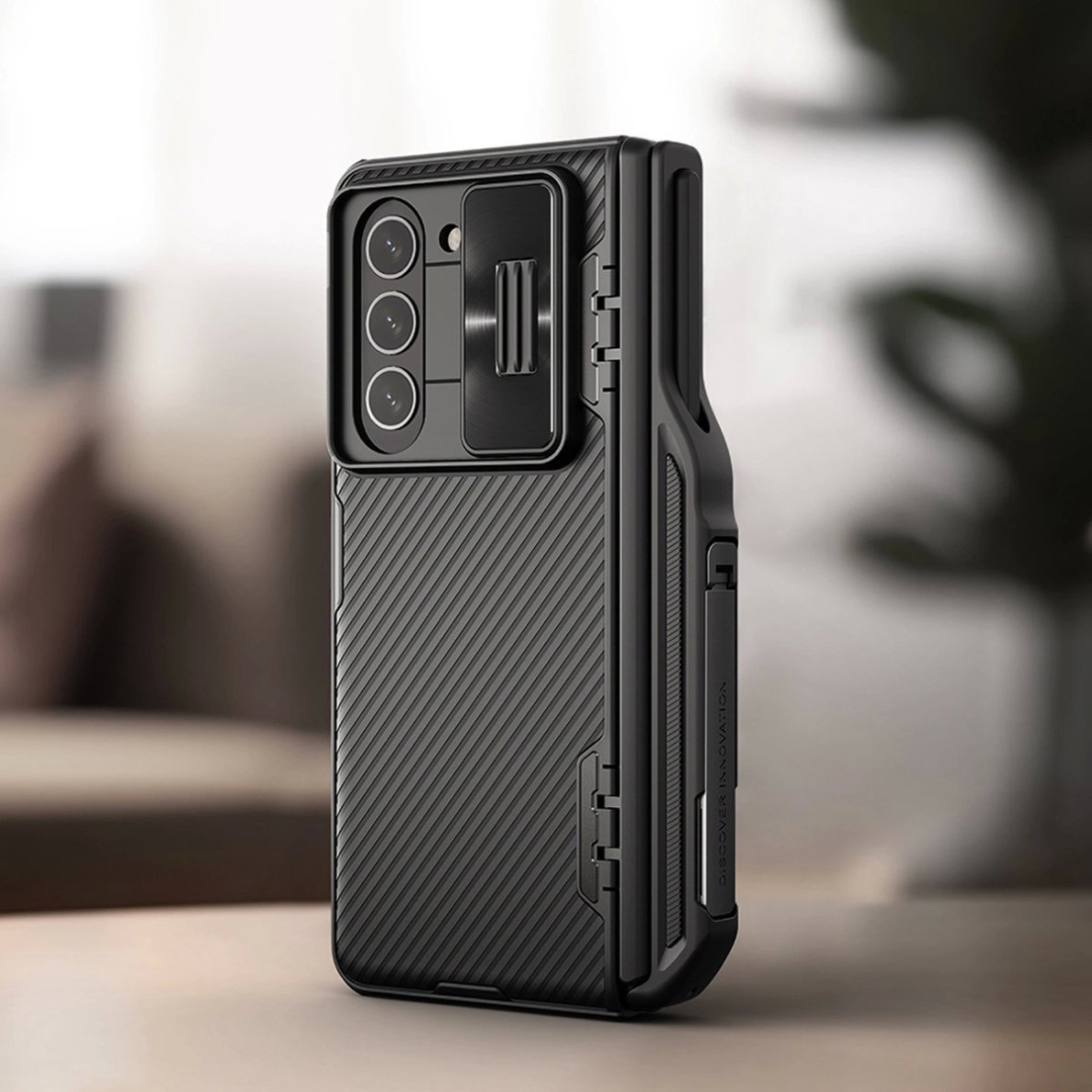 Nillkin CamShield Fold Dėklas skirtas Samsung Galaxy Z Fold 5 with additional stylus holder - juodas 17 Nillkin CamShield Fold Dėklas skirtas Samsung Galaxy Z Fold 5 with additional stylus holder - juodas 17