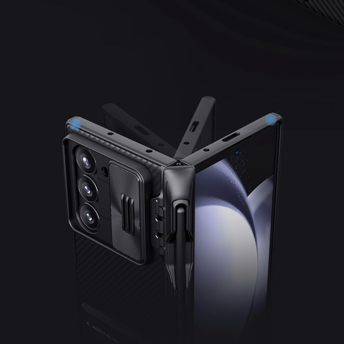 Nillkin CamShield Fold Dėklas Samsung Galaxy Z Fold 6 5G with Stylus Holder - Juodas 10 Nillkin CamShield Fold Dėklas Samsung Galaxy Z Fold 6 5G with Stylus Holder - Juodas 10