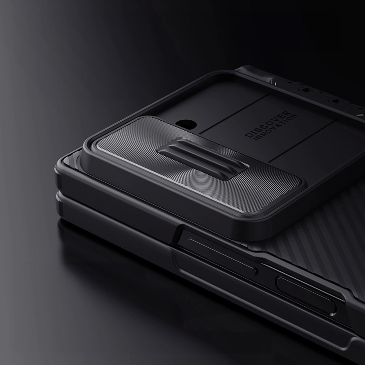 Nillkin CamShield Fold Dėklas Samsung Galaxy Z Fold 6 5G with Stylus Holder - Juodas 8 Nillkin CamShield Fold Dėklas Samsung Galaxy Z Fold 6 5G with Stylus Holder - Juodas 8