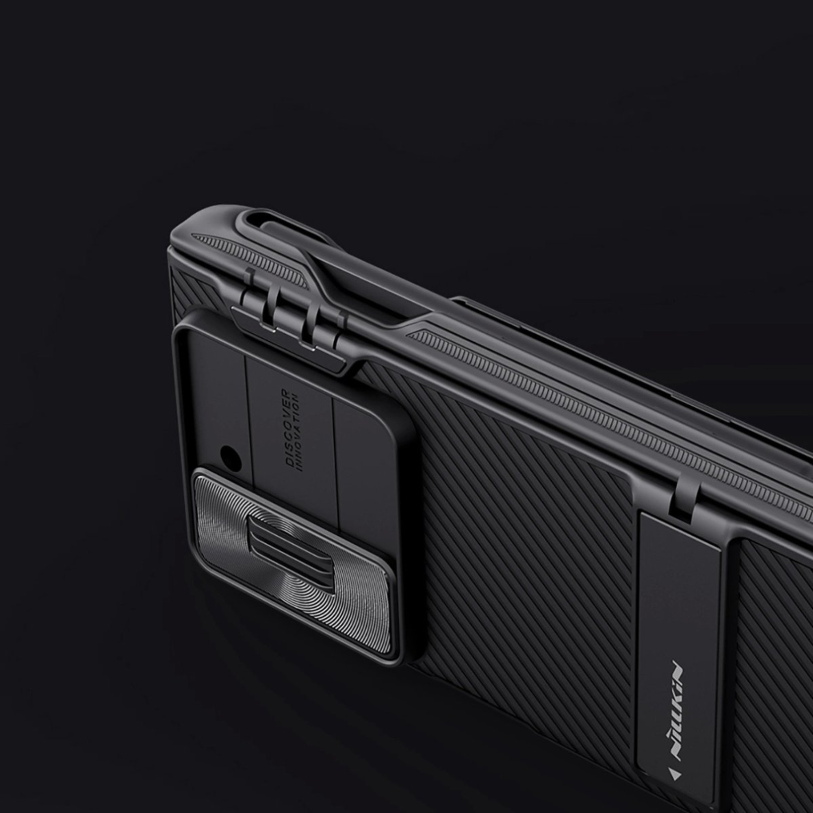 Nillkin CamShield Fold Dėklas Samsung Galaxy Z Fold 6 5G with Stylus Holder - Juodas 9 Nillkin CamShield Fold Dėklas Samsung Galaxy Z Fold 6 5G with Stylus Holder - Juodas 9